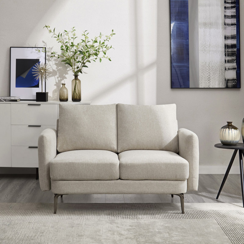 Sofia 2 Seater Fabric Sofa, Beige