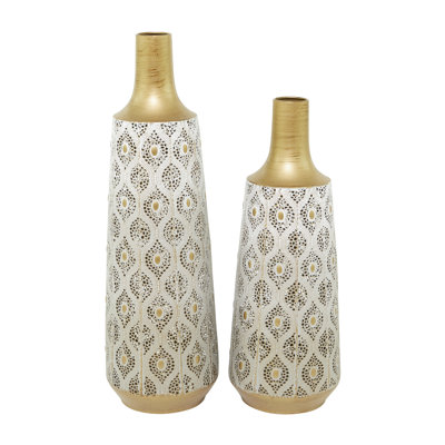 Ensemble de vases en métal Fremon