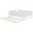 Full Size Bed with Built-in Bookshelves, Small Staircase, High-Quality Safety Rails & Trundle, White-373334173-373334174