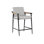 Upholstered Stool with Metal Frame