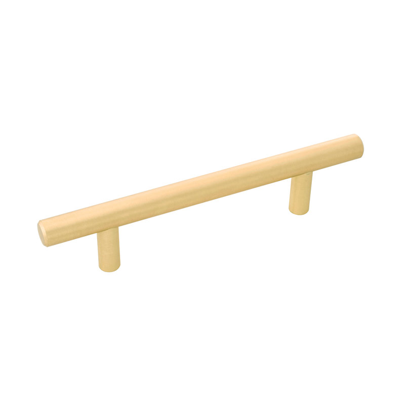 Belwith-Keeler Contemporary Bar Pull 5 1/16 in (128mm) Center To Center, 3.78", Royal Brass