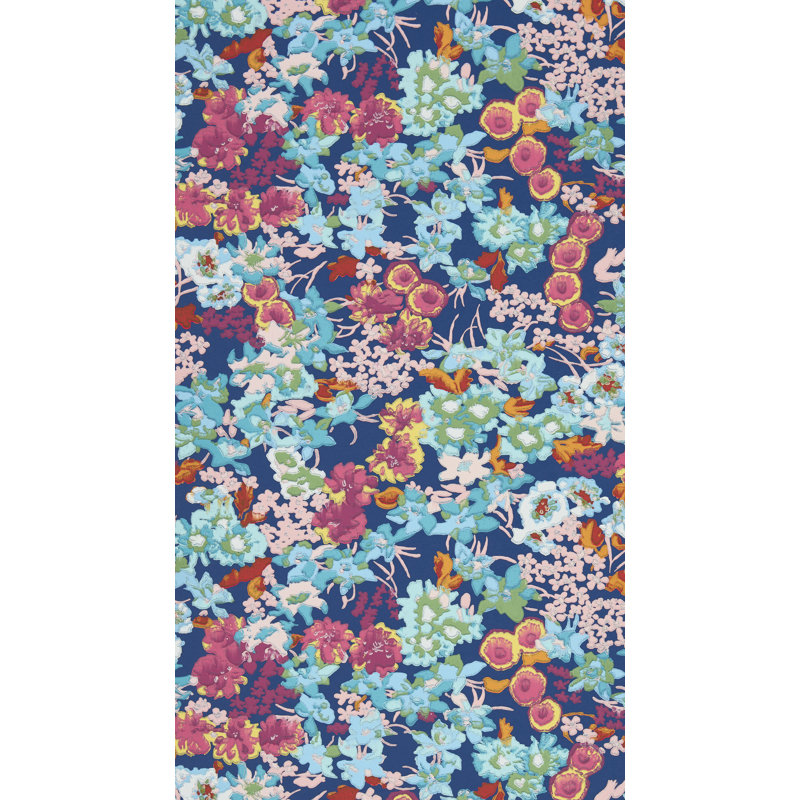 Wildflower Meadow 10.05m x 52cm Matte Wallpaper Roll, Blue