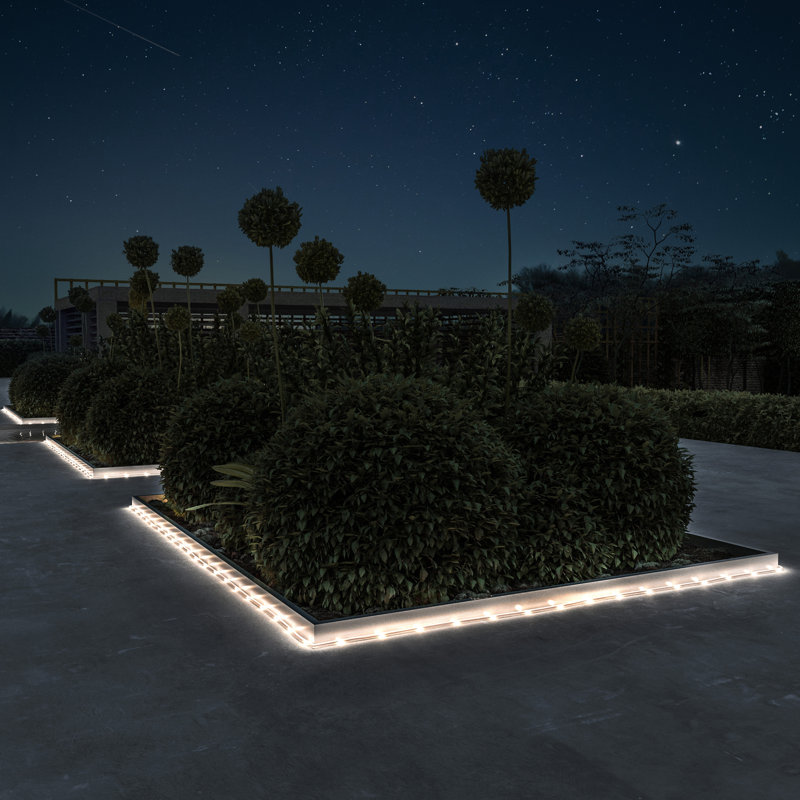 38.65' Outdoor Solar Powered 100 - Bulb Rope String Light, Warm White