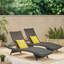 Outdoor Wicker Chaise Lounge Set-1330122345