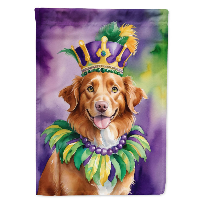Drapeau de jardin double en polyester H 15,5 po x l 11,25 po