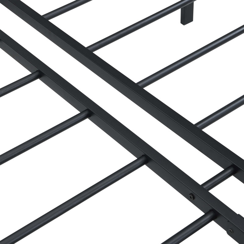 Heavy Duty Bed Frame with Quick Assembly, Noise-Free Design, Ample Storage, and Headboard Compatibility for Any Bedroom, King