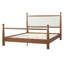 Base de lit en bois de peuplier avec tête de lit tapissier Harlow-125959301