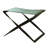 Folding Stool-Brown Leather