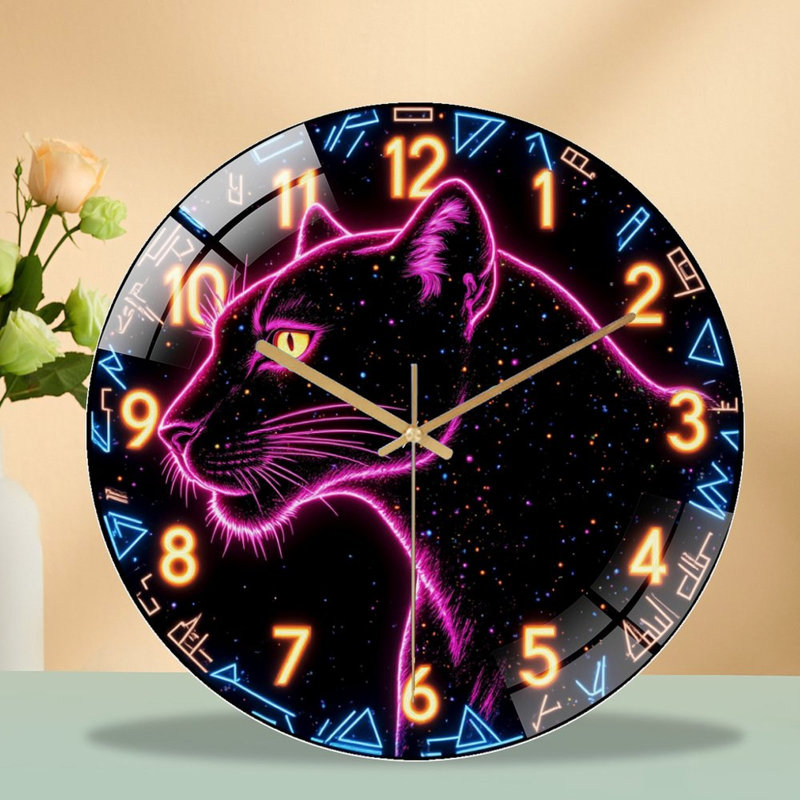 Horloge murale Neon