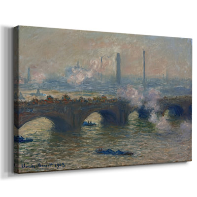 Pont Waterloo, effet de soleil - Claude Monet - Toile tendue avec châssis - 1903