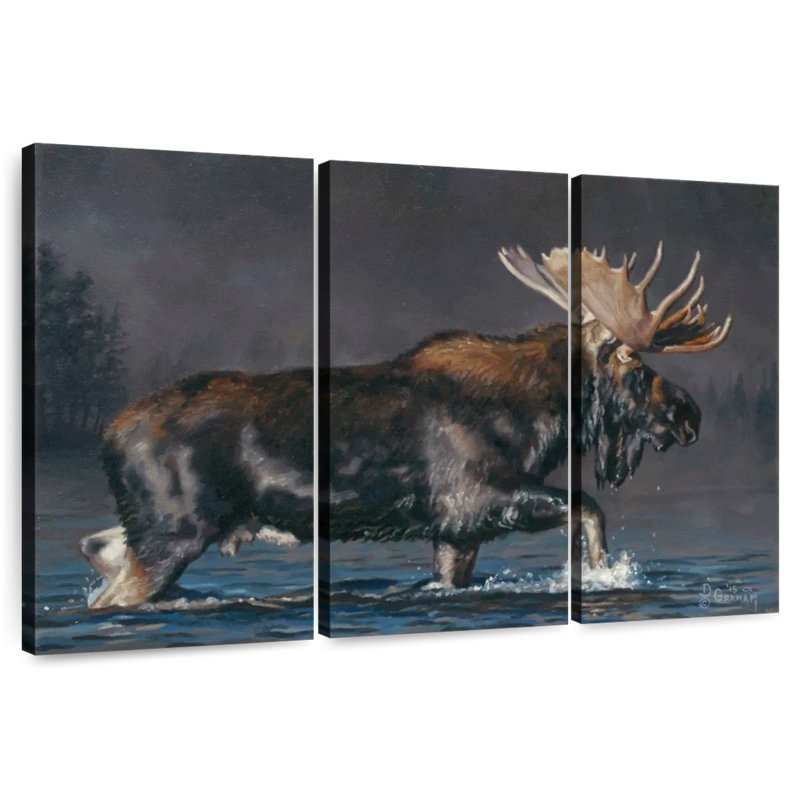 Brampt Crossing The Lake, 36" H x 57" W