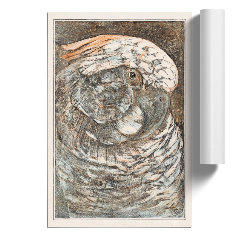 Head Of A Parrot - No Frame Print, 59cm H x 42cm W x 0.1cm D