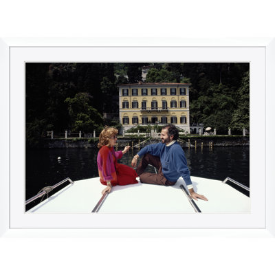 Versace And Spagnol Print by Slim Aarons