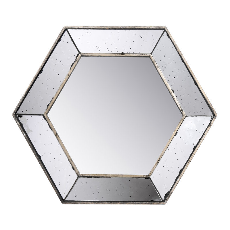 Miroir mural 21 "X 18" Hexagon