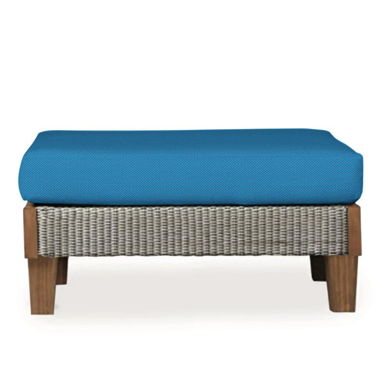 Catalina Outdoor Ottoman, Demo Skyway, Pewter