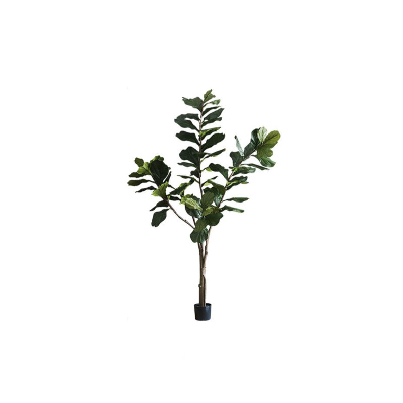 Faux Fiddle Leaf Fig Tree, 86.6" H x 39.4" W x 39.4" D