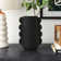 7" Decorative Dolomite Vase Contemporary Eared Flower Vases for Home, Office Decorative Table