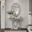 Console à miroir avec détails en diamant concassé