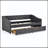 Daybed With Drawers Upholstered Tufted Sofa Bed, With Button On Back And Copper Nail On Waved Shape Arms(81.5''X4''x30.5'')
