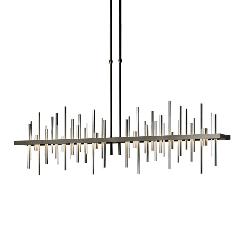 Cityscape 1 - Light Kitchen Island Linear LED Pendant, Soft Gold, Oil Rubbed Bronze