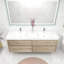 Ensemble de meuble-lavabo double mural L 71 po Losef-1274740826