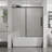 Goodyo 60" W X 58" H Tub Sliding Shower Door, Semiframeless Glass Door For Bathtub, 1/4" (6Mm) Thick Tempered Clear Glass With Easyclean Coating, Stainless Steel Hardware, Matte Black-124947425