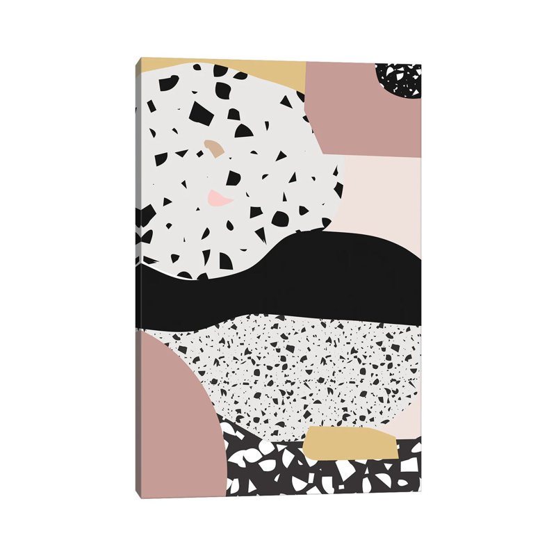 Terrazzo Pink by Mambo Art Studio - Wrapped Canvas Gallery-Wrapped Canvas Giclée, 20.32 cm H x 30.48 cm W