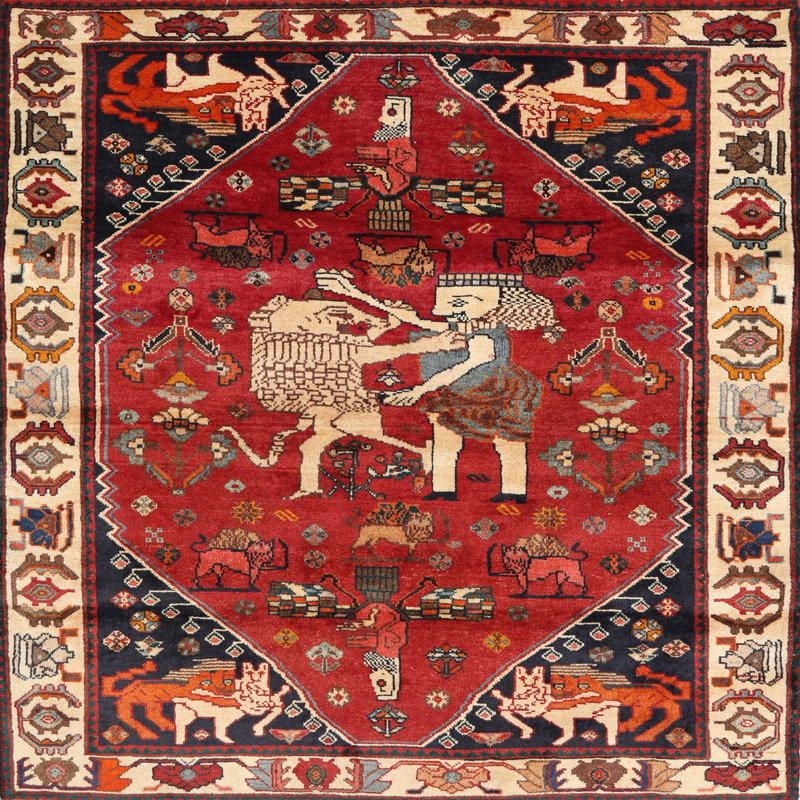 Oriental Indoor Rug, Square 6'
