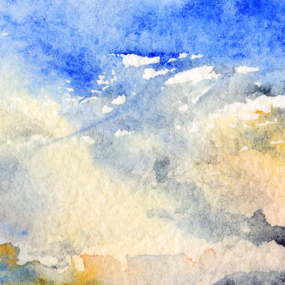 Margos Sky Clouds Texture by Silmairel - Wrapped Canvas Painting
