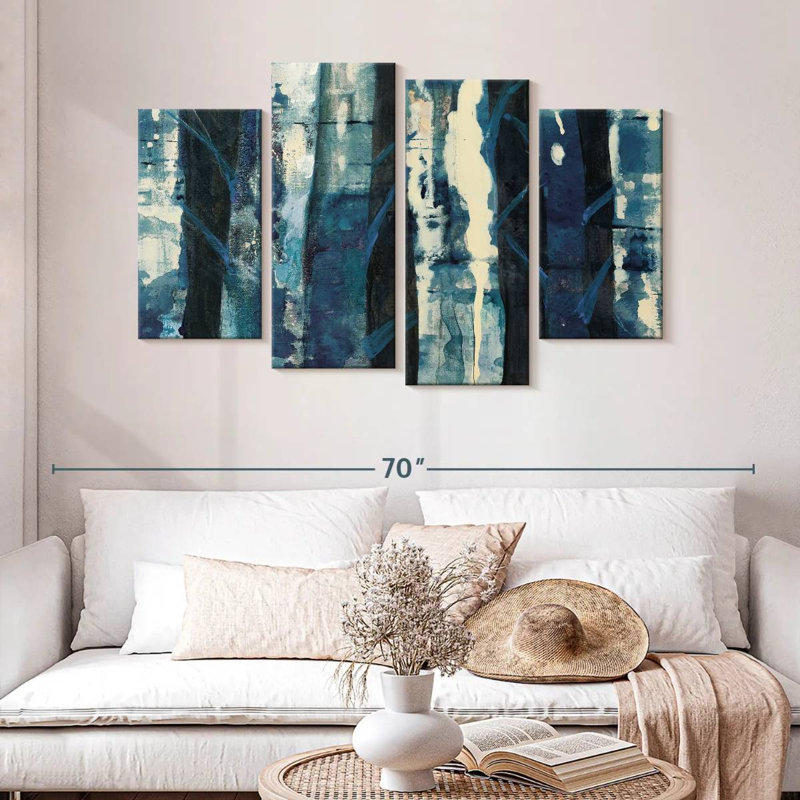 Harnek Deep Woods Indigo, 32" H x 52" W