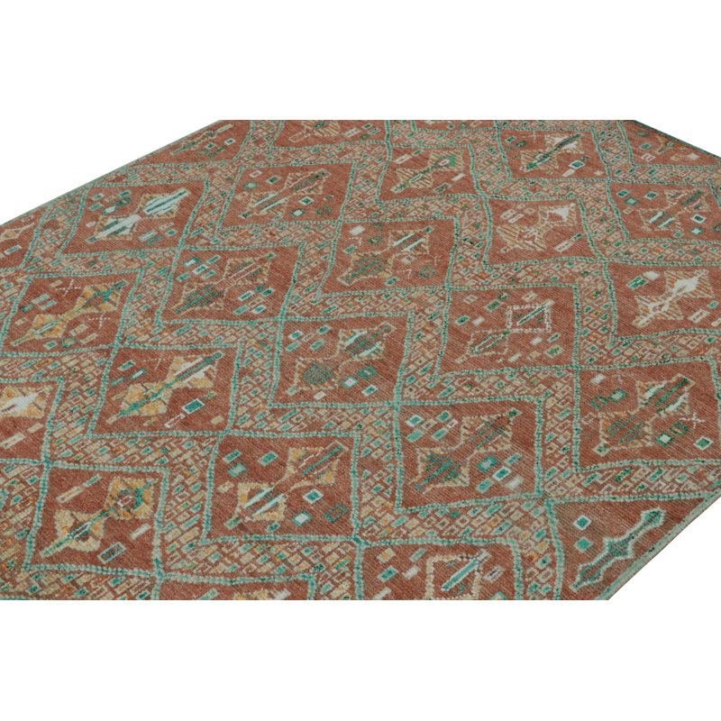 Moroccan Handmade Kilim Silk and Wool Geometric Area Rug, Runner 3' x 8'