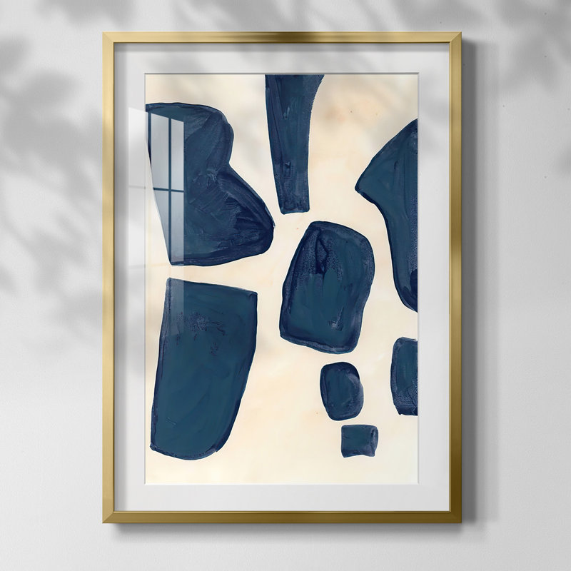 «Blue P pièces I», impression sur papier, Or