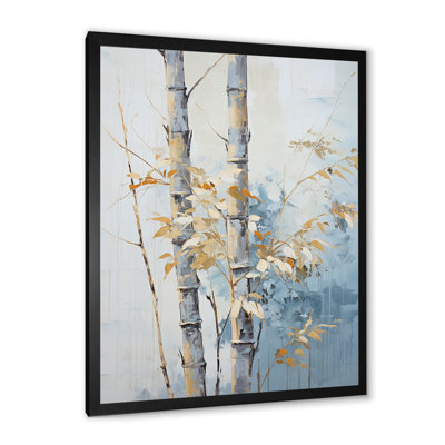 «Blue and Gold Bamboo Dance I», reproduction sur toile