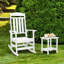 Abrahms HDPE Outdoor Rocking Chair-1479283372