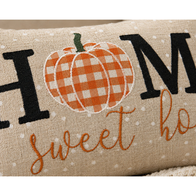 Coussin 12 po x 20 po Home Sweet Home