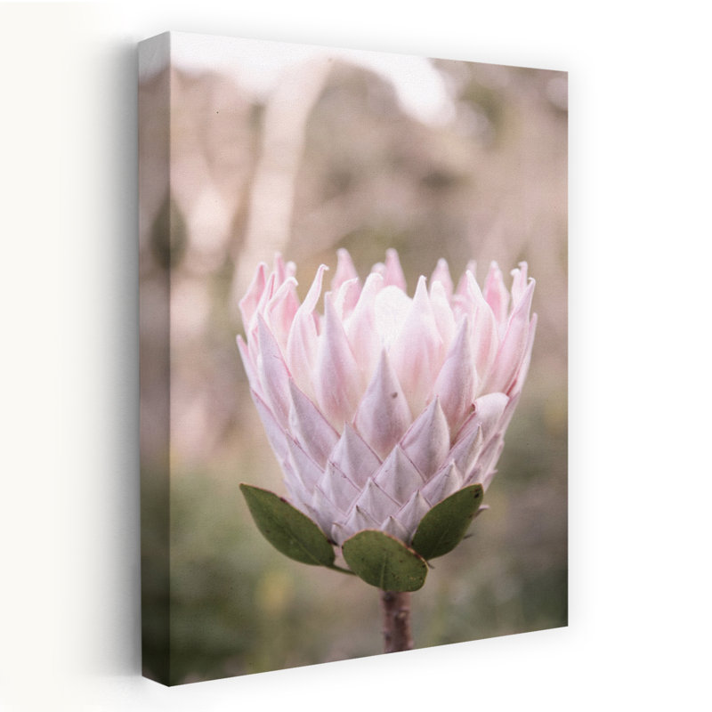 Art contemporain, art floral moderne délicat et élégant, H 60 po x l 40 po