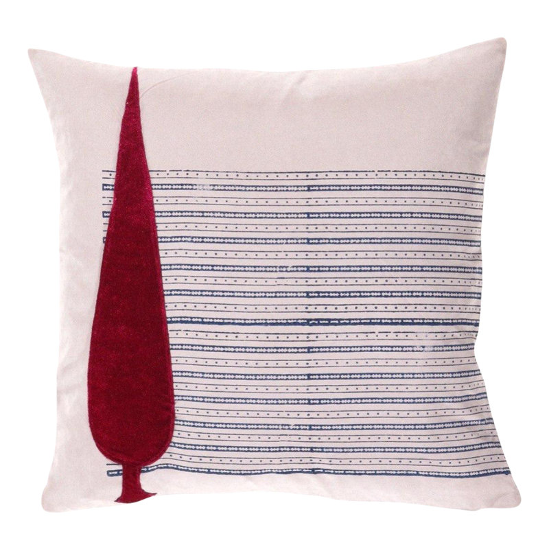 Gloria Square Pillow Cover & Insert, Blue/Red/Beige