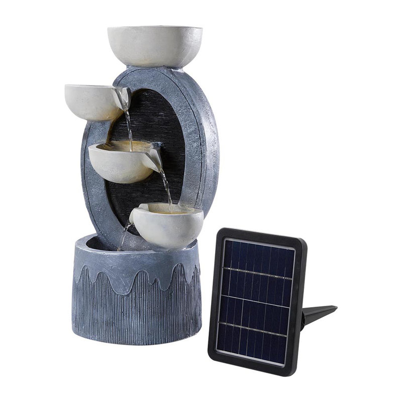 Roneika Weather Resistant Floor Fountain with Light