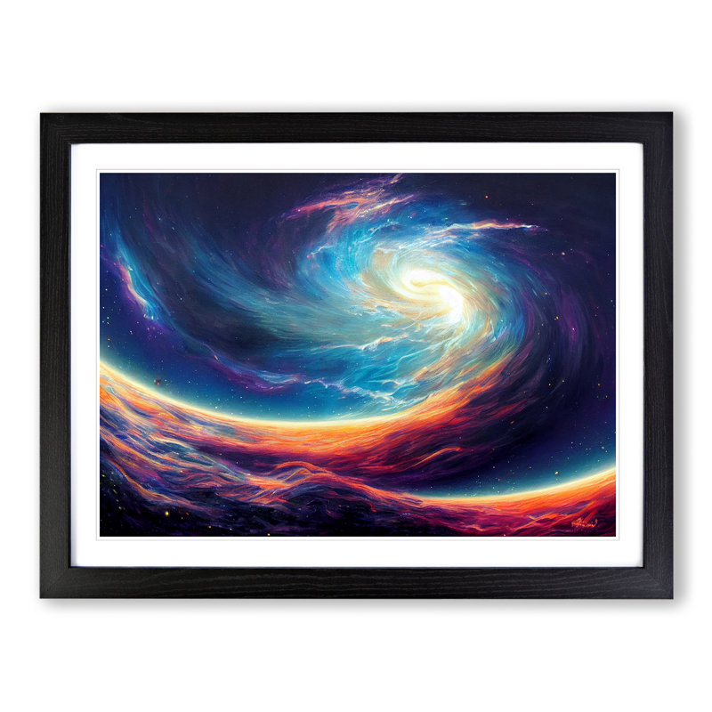 Galaxy Art Vol.2 - Framed Print, Black Framed, 34cm H x 46cm W x 2cm D