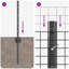 Vidaxl Fence With Posts Steel-116797978-116797981