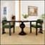 Ensemble de chaises de salle à manger d'intérieur en bois, vert et noir, durable et élégant pour les décors modernes et traditionnels