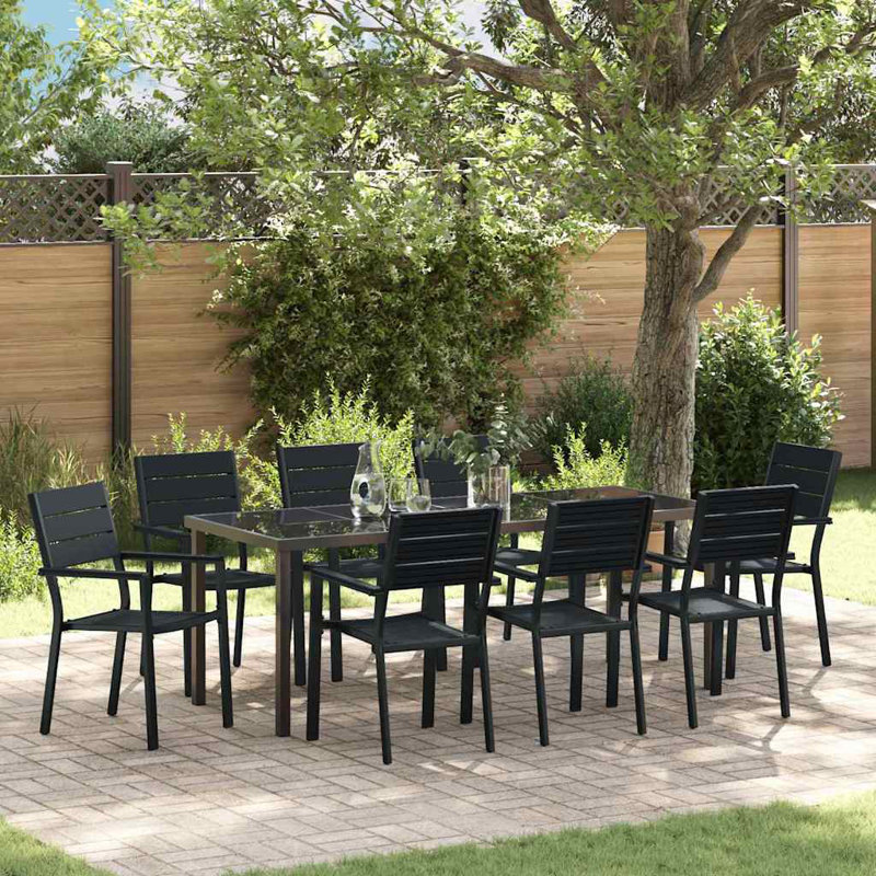 8 - Person Patio Dining Set Rectangular Table