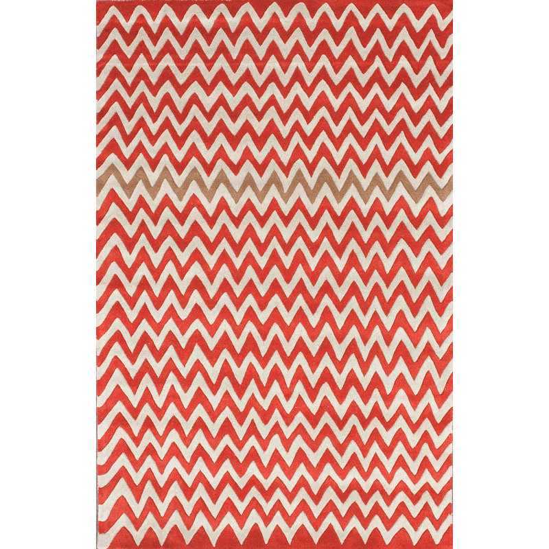 Tapis à chevrons Ilhan, 7 pi 6 po x 9 pi 6 po