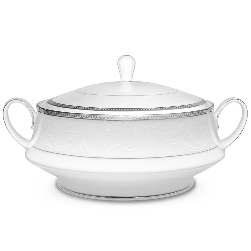 Bol à légumes Noritake Regina Platinum, 10 1/4 po, 48 oz