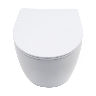 Cuvette de toilette murale avec siège à fermeture douce