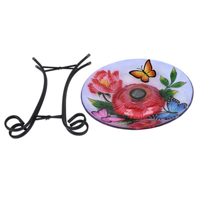 Bain d'oiseaux solaire
