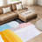 Vibrance I Washable Colour Blocks Art Area Rug size 5'x8', Softness with Non-Slipping Backing-101191265