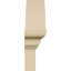 Arche de segment 40 po x H 11 po x P 3 po avec fronton en uréthane Sunburst Signature Flankers, brun clair apprêté-102752206