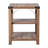 Taley 3-Tier Side Table with Metal Side Braces and Corner Caps-2238936