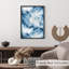 Abstrait marbre bleu abstrait I, reproduction d'art moderne sans cadre-18005416